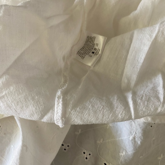 Vintage Western Hippie Button Down Sleeveless White Sewn Bohemian Pockets Retro - Picture 3 of 14